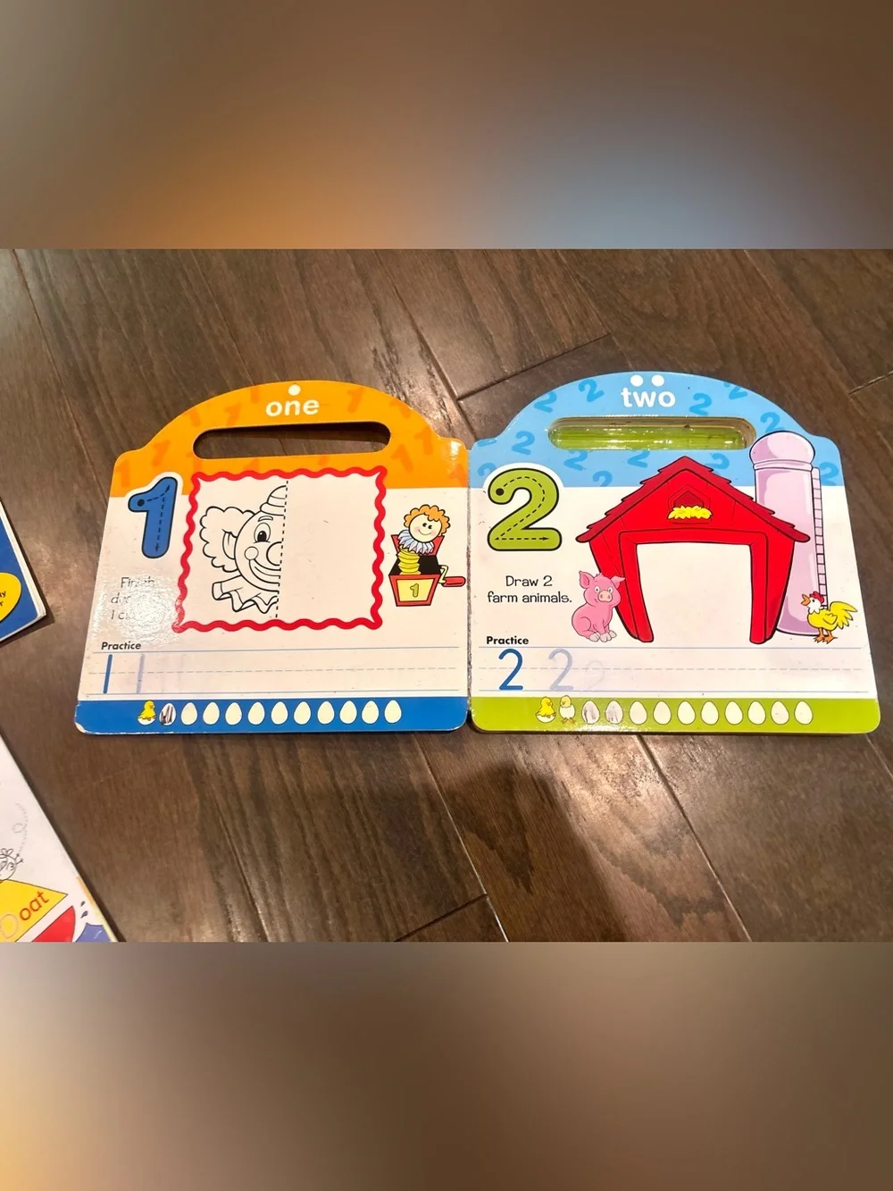 Lot Of 3 Wipe- Off Learning Books - Alphabet, Counting, And 123